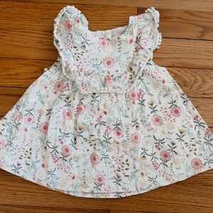 Tommy Bahama Floral Cream Dress with Pink and Green Accents